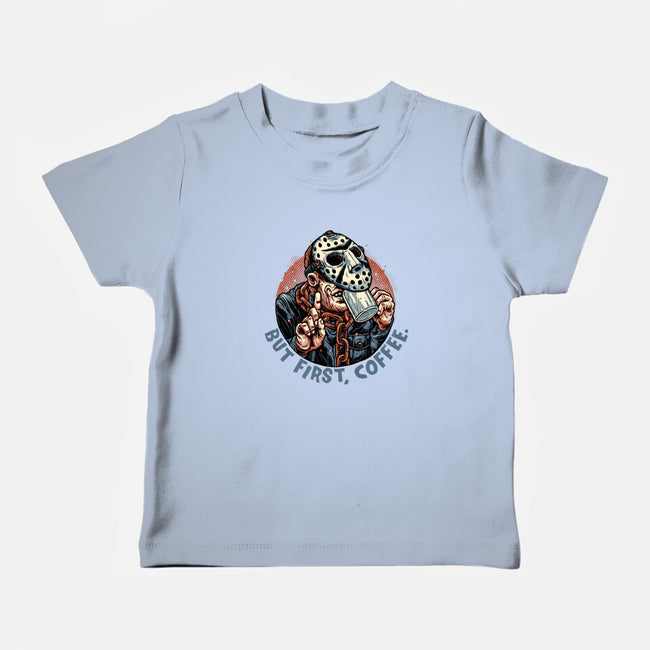 Camp Coffee-Baby-Basic-Tee-glitchygorilla