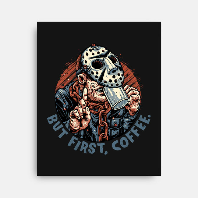 Camp Coffee-None-Stretched-Canvas-glitchygorilla