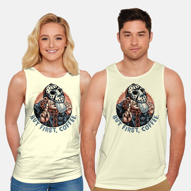 Camp Coffee-Unisex-Basic-Tank-glitchygorilla