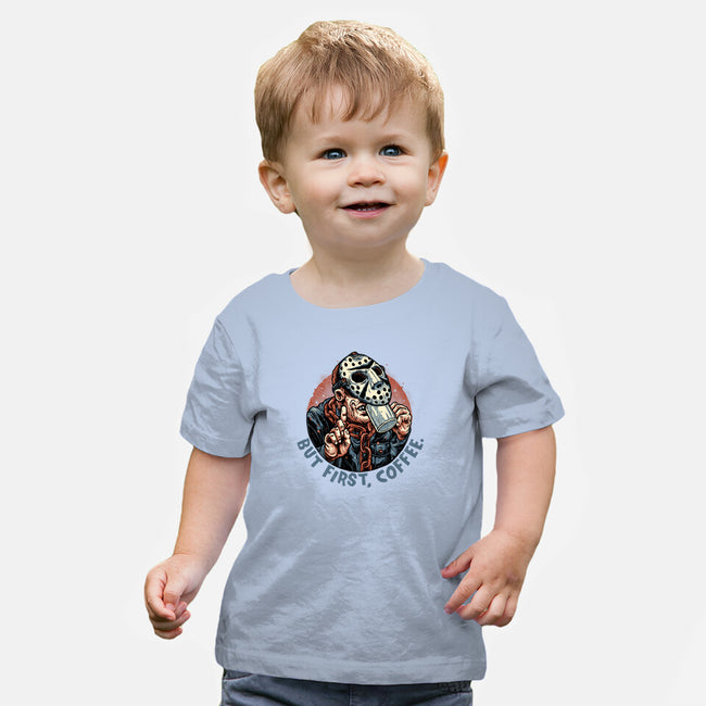 Camp Coffee-Baby-Basic-Tee-glitchygorilla