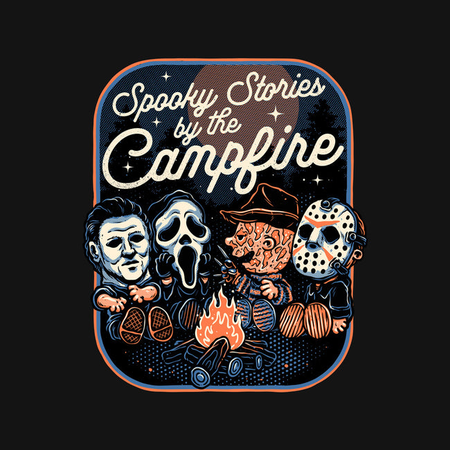 Spooky Campfire-Baby-Basic-Onesie-glitchygorilla