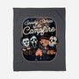 Spooky Campfire-None-Fleece-Blanket-glitchygorilla