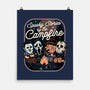 Spooky Campfire-None-Matte-Poster-glitchygorilla