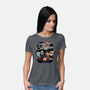 Spooky Campfire-Womens-Basic-Tee-glitchygorilla