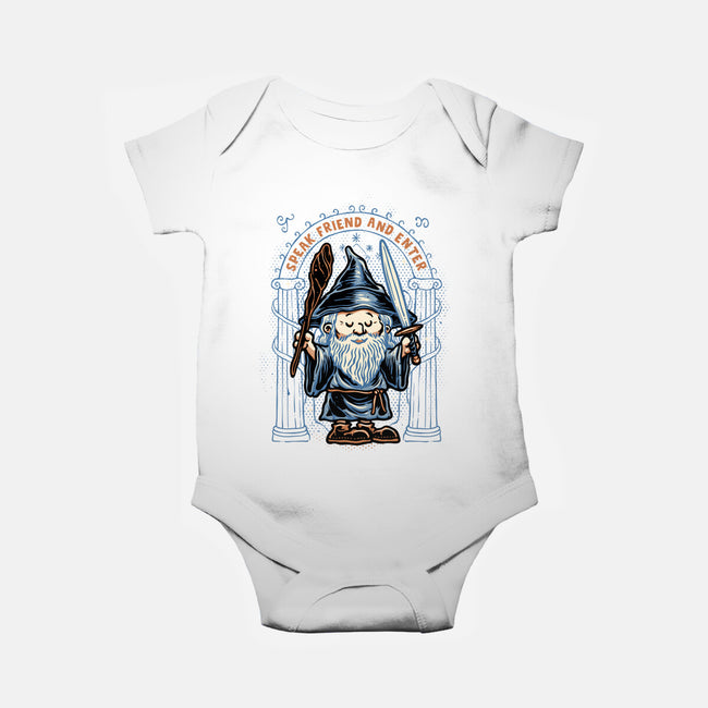 Just Speak Friend-Baby-Basic-Onesie-glitchygorilla