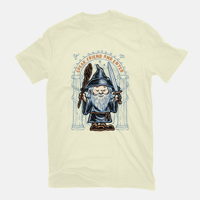 Just Speak Friend-Mens-Basic-Tee-glitchygorilla