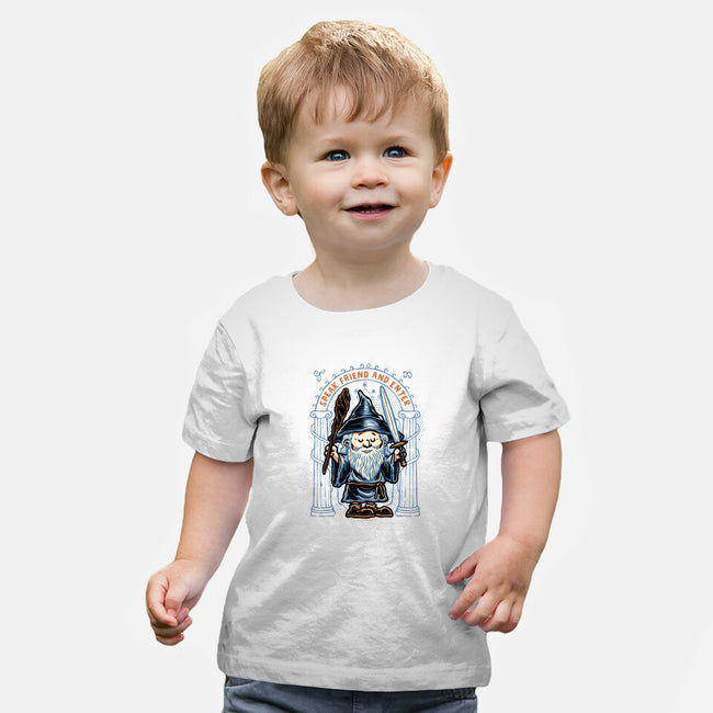 Just Speak Friend-Baby-Basic-Tee-glitchygorilla