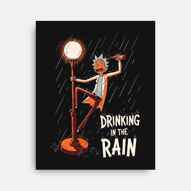 Drinking In The Rain-None-Stretched-Canvas-P1yu5h