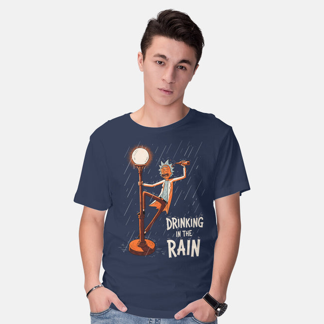 Drinking In The Rain-Mens-Basic-Tee-P1yu5h