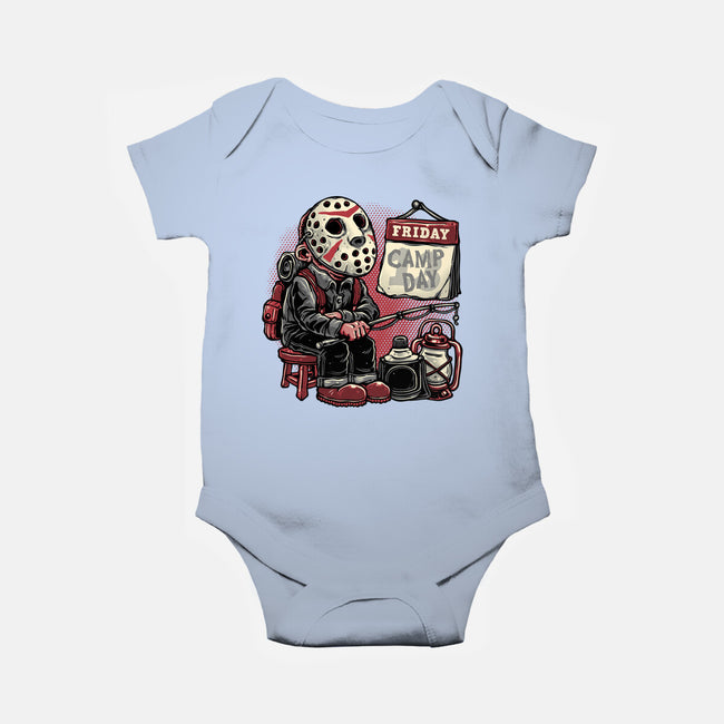 Friday Is Camp Day-Baby-Basic-Onesie-glitchygorilla