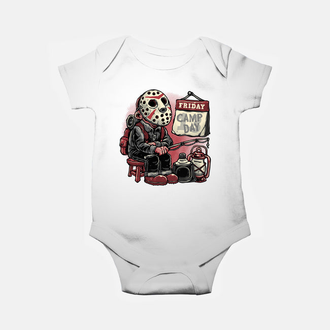 Friday Is Camp Day-Baby-Basic-Onesie-glitchygorilla