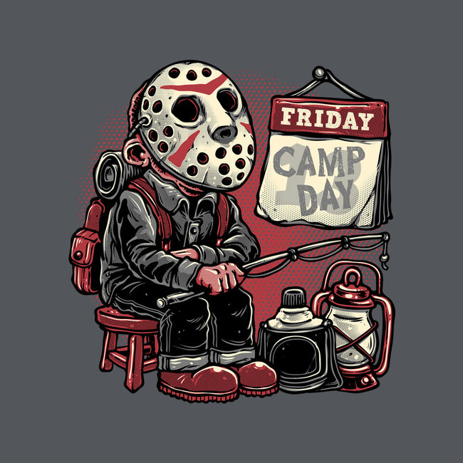 Friday Is Camp Day-None-Removable Cover w Insert-Throw Pillow-glitchygorilla