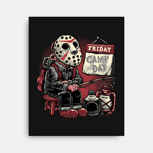 Friday Is Camp Day-None-Stretched-Canvas-glitchygorilla