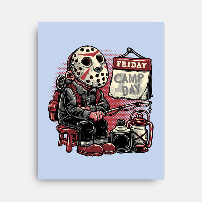 Friday Is Camp Day-None-Stretched-Canvas-glitchygorilla