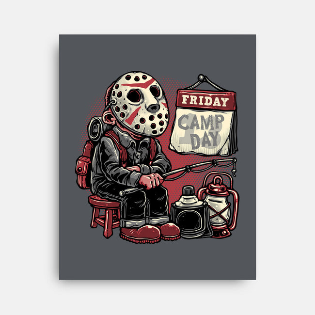 Friday Is Camp Day-None-Stretched-Canvas-glitchygorilla
