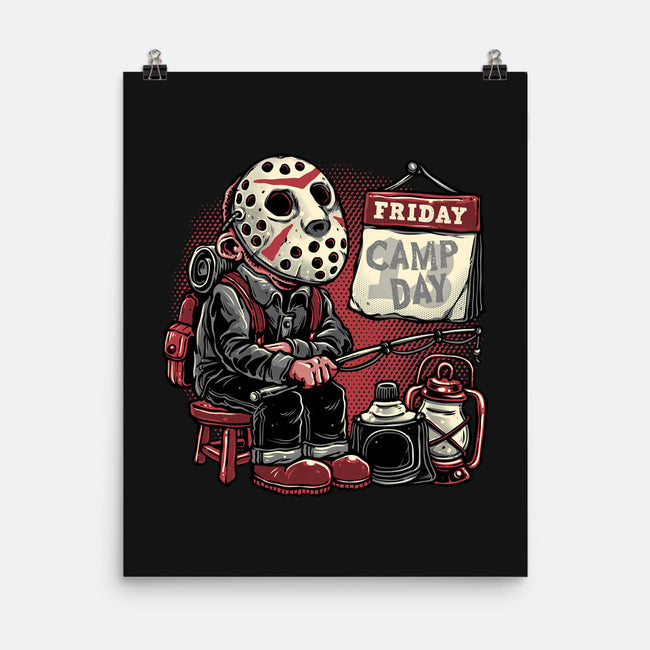 Friday Is Camp Day-None-Matte-Poster-glitchygorilla