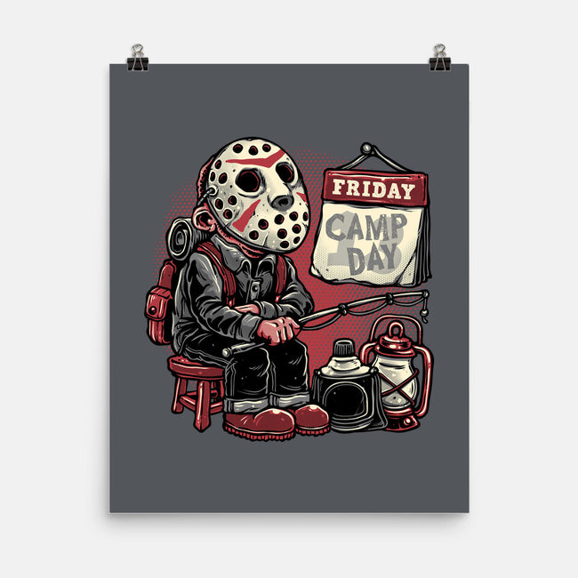 Friday Is Camp Day-None-Matte-Poster-glitchygorilla