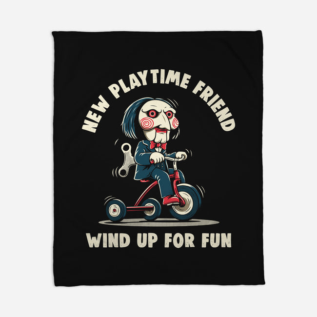 New Playtime Friend-None-Fleece-Blanket-Marinho