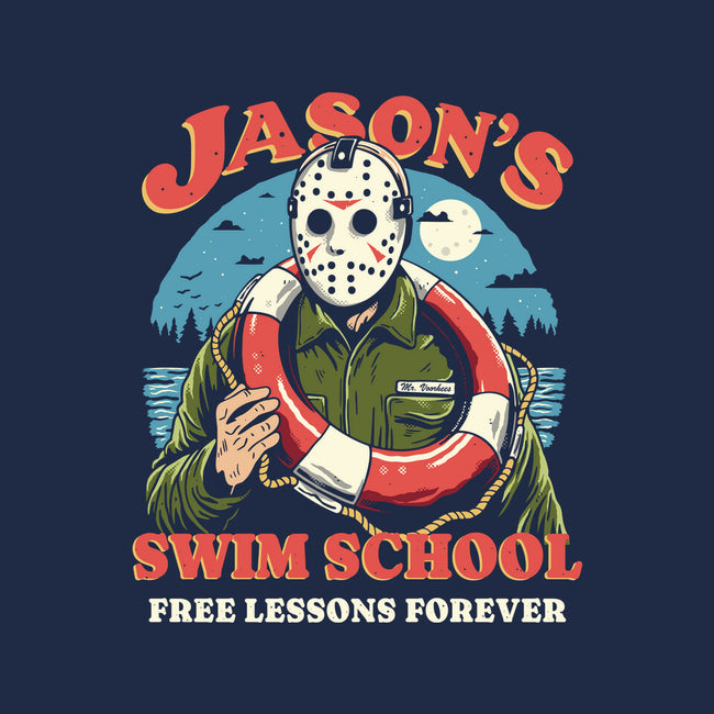 Jason's Swim School-Mens-Basic-Tee-Marinho