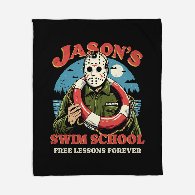 Jason's Swim School-None-Fleece-Blanket-Marinho