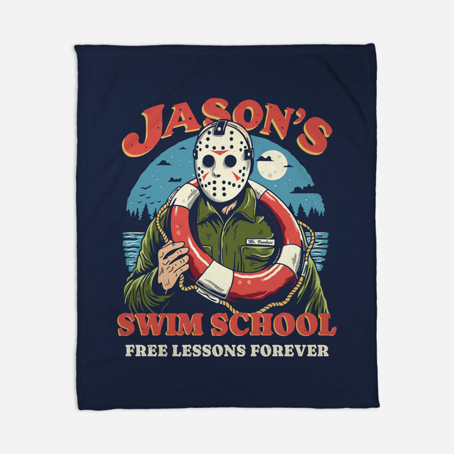 Jason's Swim School-None-Fleece-Blanket-Marinho