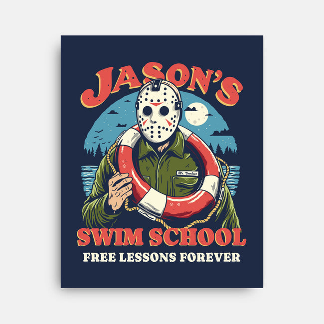 Jason's Swim School-None-Stretched-Canvas-Marinho