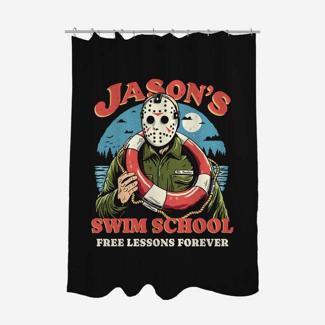 Jason's Swim School-None-Polyester-Shower Curtain-Marinho