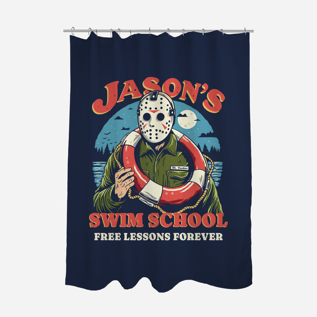 Jason's Swim School-None-Polyester-Shower Curtain-Marinho