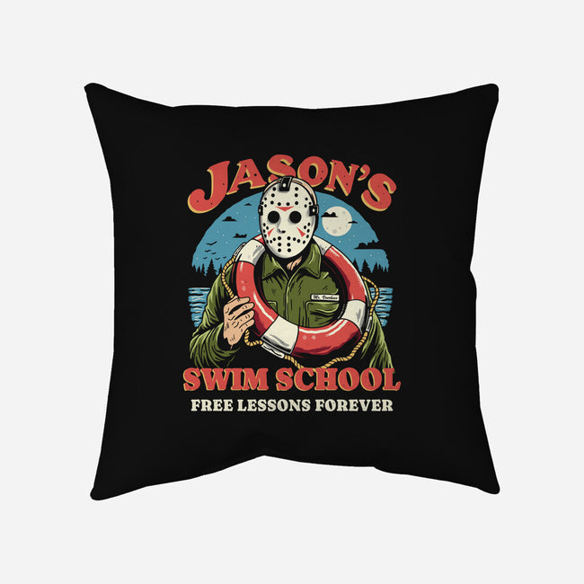 Jason's Swim School-None-Removable Cover w Insert-Throw Pillow-Marinho