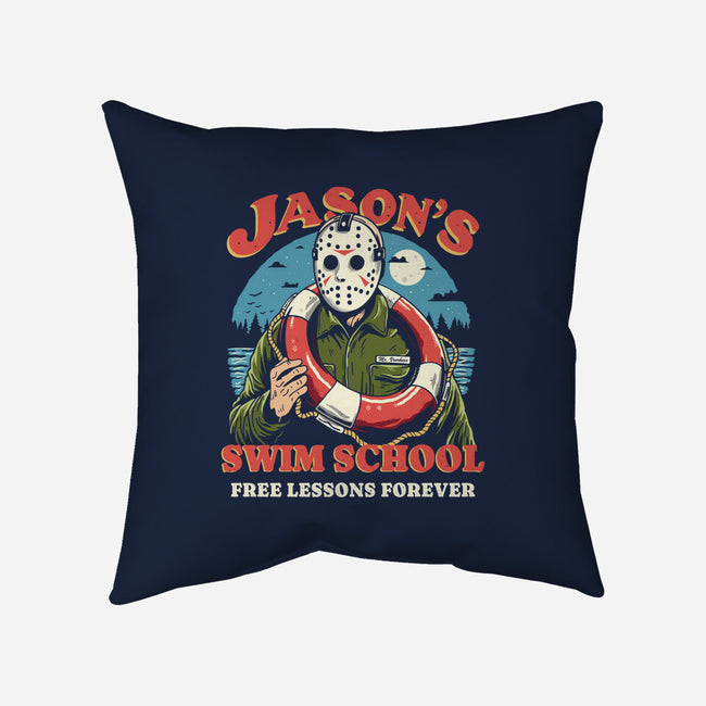Jason's Swim School-None-Removable Cover w Insert-Throw Pillow-Marinho
