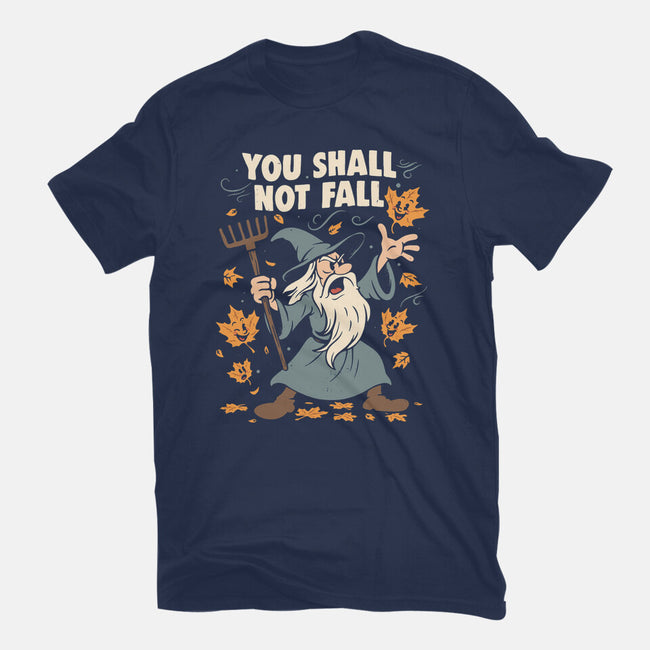 You Shall Not Fall-Womens-Fitted-Tee-Marinho