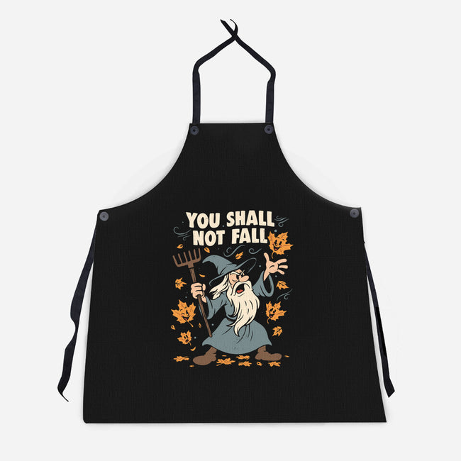 You Shall Not Fall-Unisex-Kitchen-Apron-Marinho