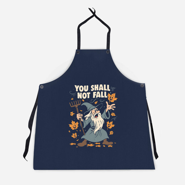 You Shall Not Fall-Unisex-Kitchen-Apron-Marinho