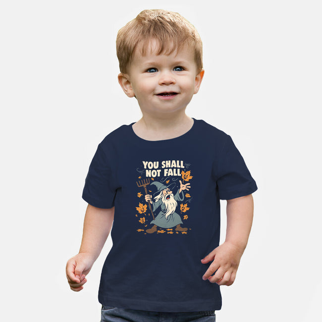 You Shall Not Fall-Baby-Basic-Tee-Marinho