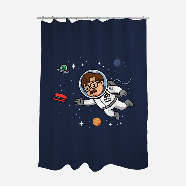 Outer Office Space-None-Polyester-Shower Curtain-Boggs Nicolas