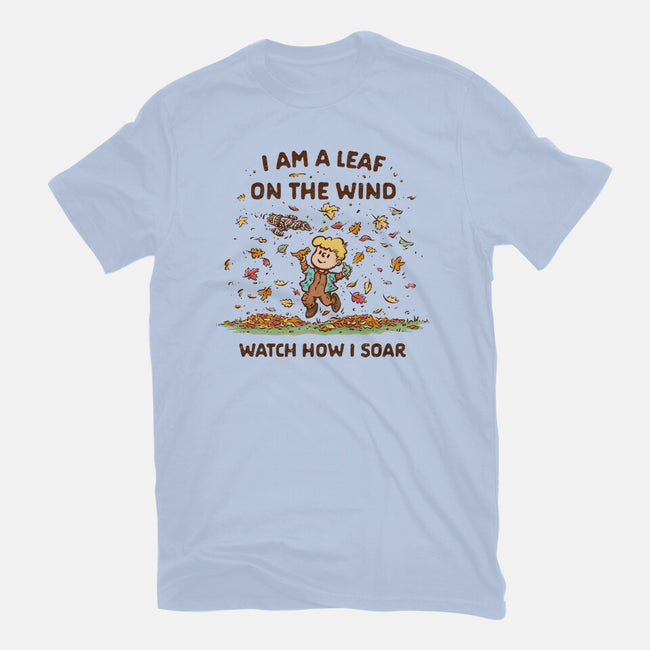 Autumn Leaves On The Wind-Womens-Fitted-Tee-kg07