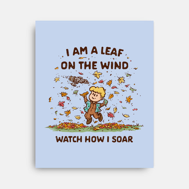 Autumn Leaves On The Wind-None-Stretched-Canvas-kg07