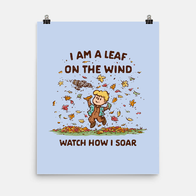 Autumn Leaves On The Wind-None-Matte-Poster-kg07