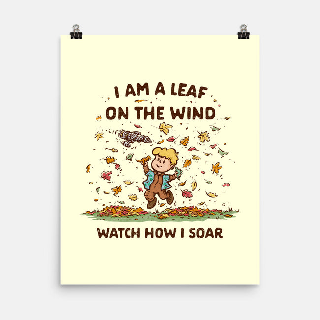 Autumn Leaves On The Wind-None-Matte-Poster-kg07