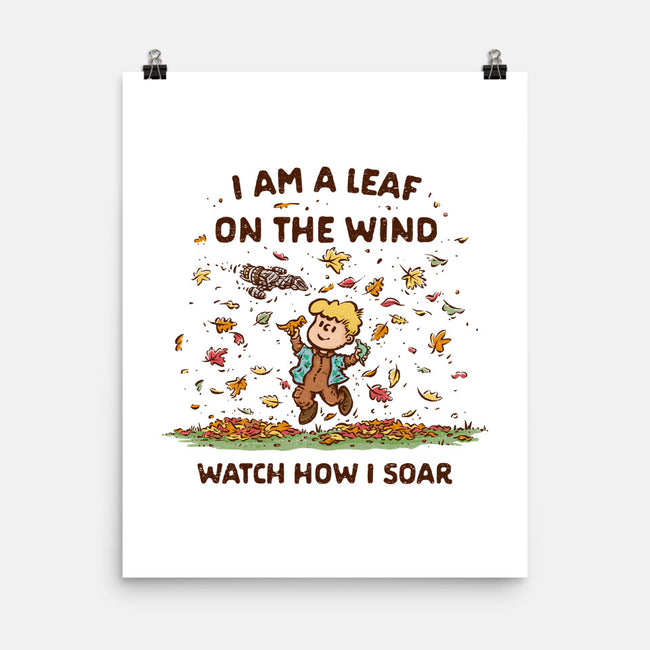 Autumn Leaves On The Wind-None-Matte-Poster-kg07