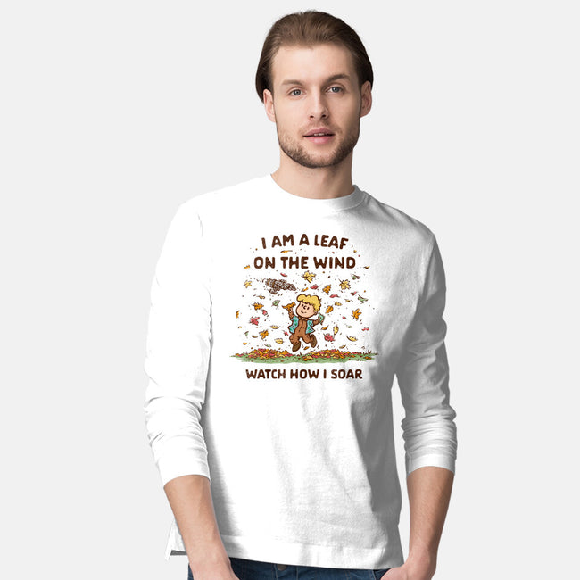 Autumn Leaves On The Wind-Mens-Long Sleeved-Tee-kg07