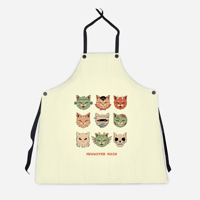 Meowster Mash-Unisex-Kitchen-Apron-vp021
