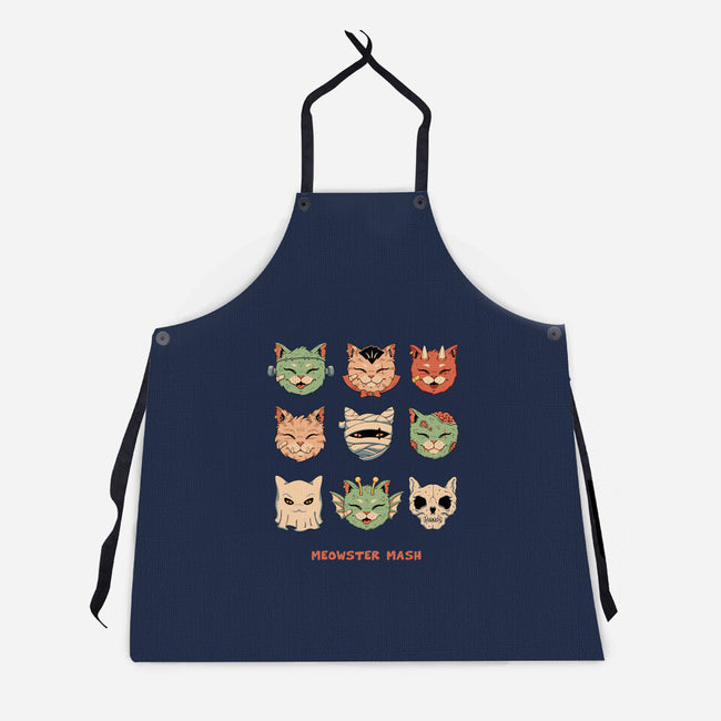 Meowster Mash-Unisex-Kitchen-Apron-vp021