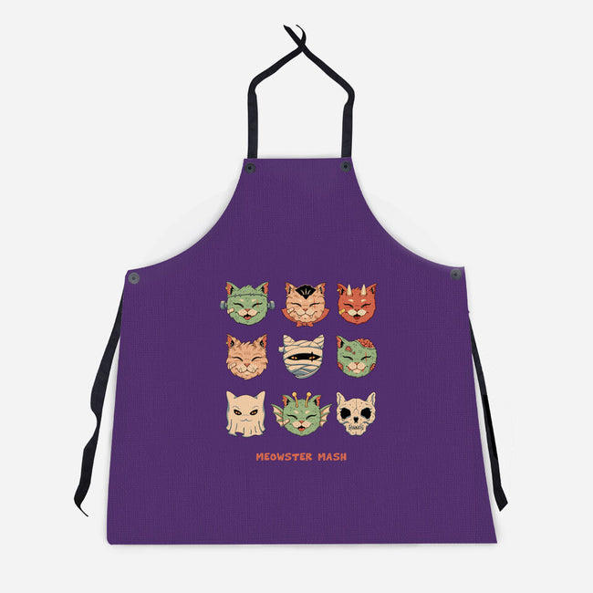 Meowster Mash-Unisex-Kitchen-Apron-vp021
