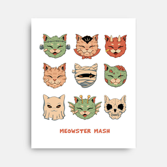 Meowster Mash-None-Stretched-Canvas-vp021