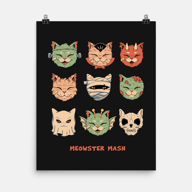 Meowster Mash-None-Matte-Poster-vp021