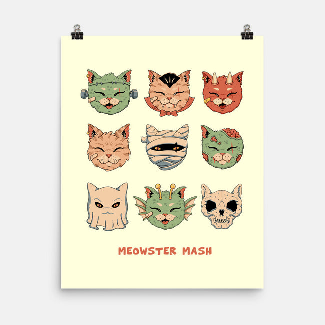 Meowster Mash-None-Matte-Poster-vp021