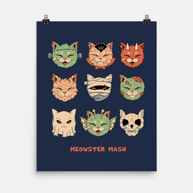 Meowster Mash-None-Matte-Poster-vp021