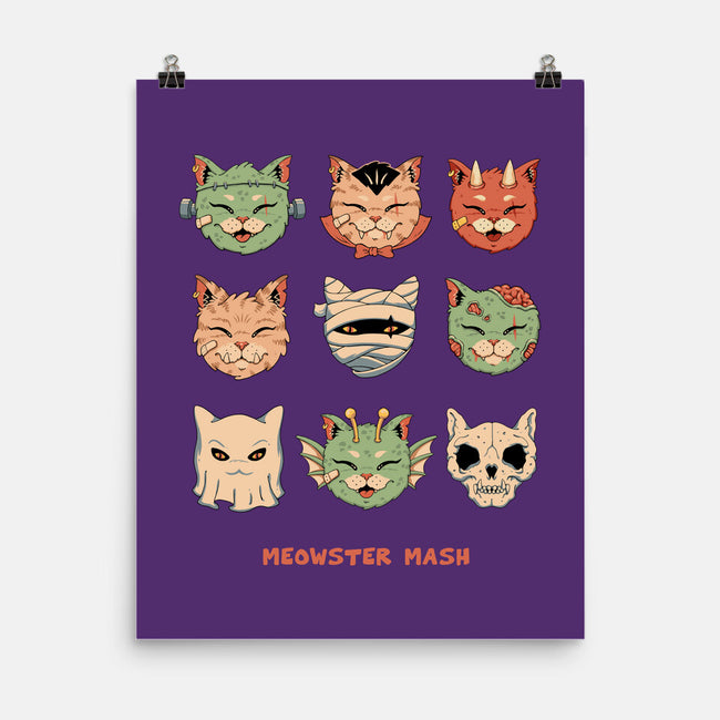 Meowster Mash-None-Matte-Poster-vp021
