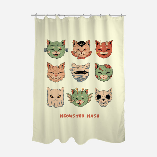 Meowster Mash-None-Polyester-Shower Curtain-vp021